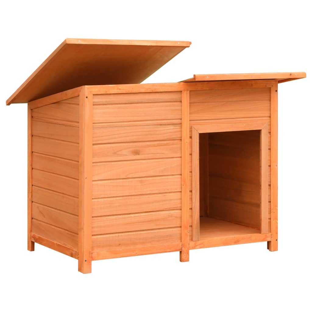 vidaXL Dog Cage Solid Pine & Fir Wood 47.2"x30.3"x33.9"-3