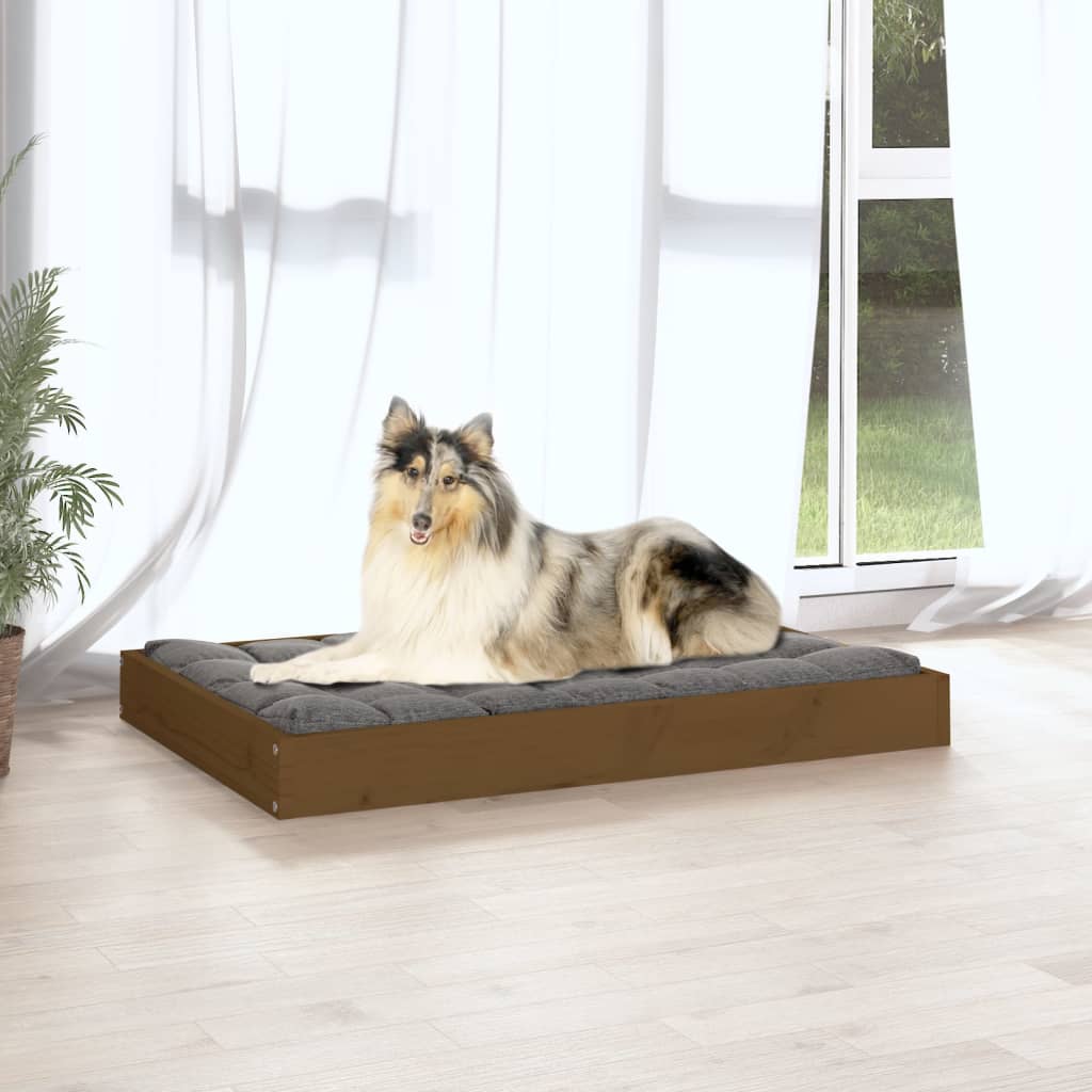 vidaXL Dog Bed Dog Sofa Bed Pet Couch Seat with Wooden Frame Solid Wood Pine-0