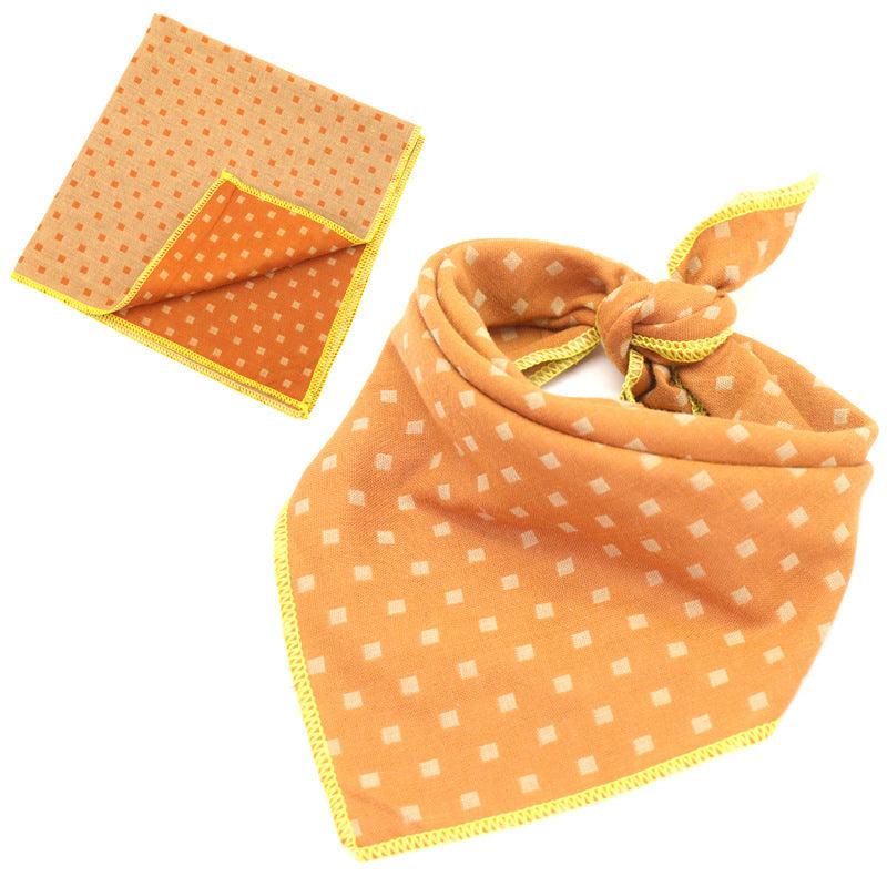 Fashionable Double Sided Cotton Pet Scarf-11