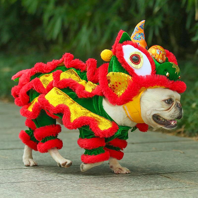 Funny Lion And Horse Pet Costume - Perfect For A Hilarious Cat And Dog Dance Party!-3
