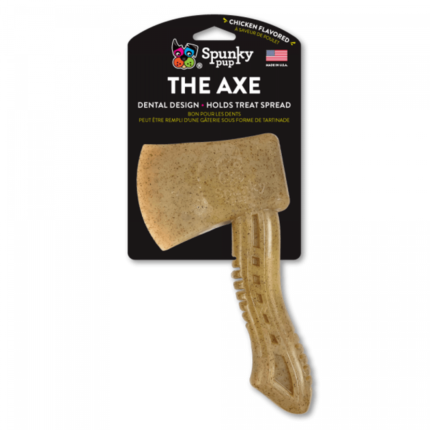 Spunky Pup Chicken-Flavoured Durable Nylon Axe Chew Toy-4