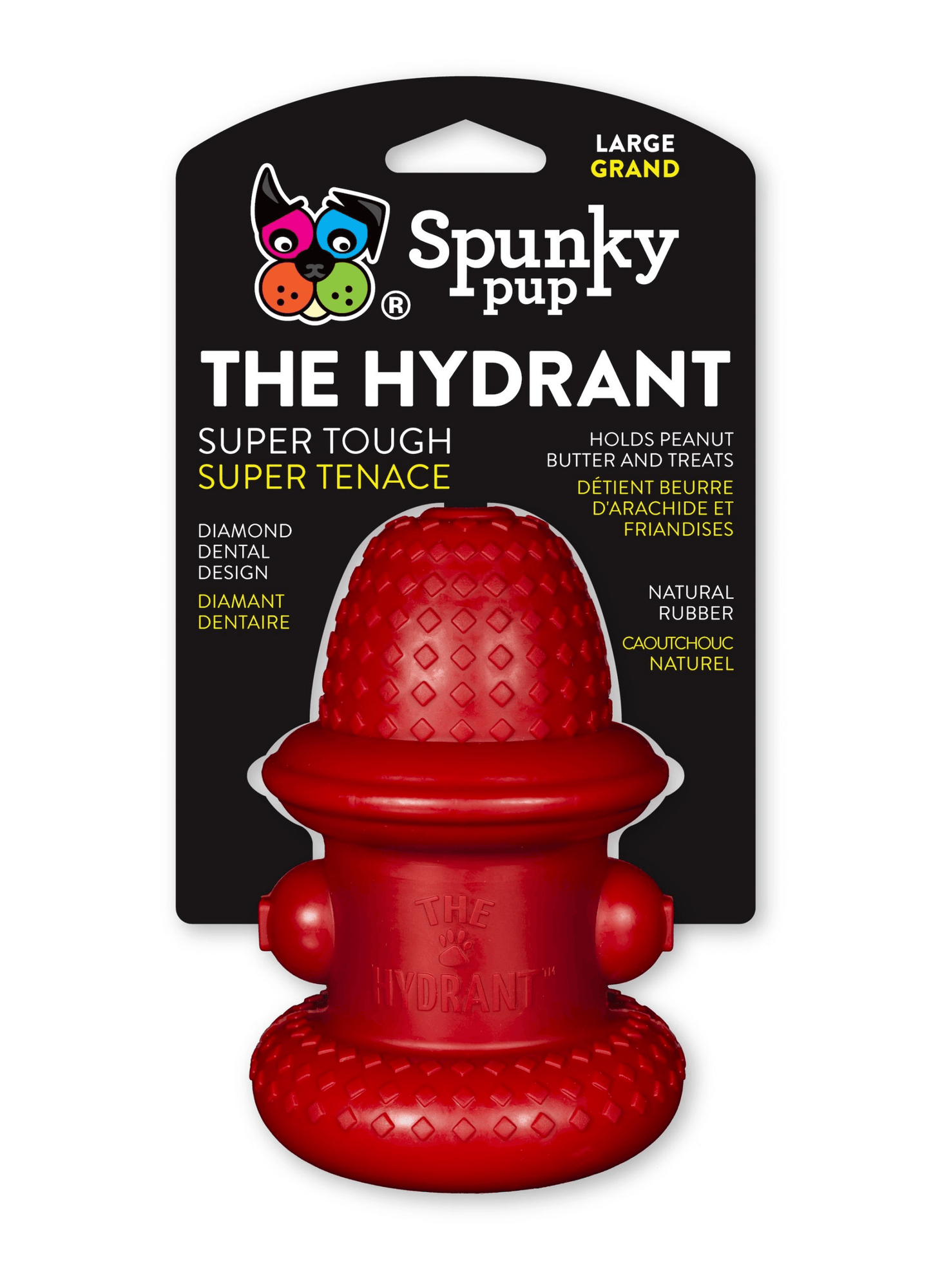 Spunky Pup Large Rubber Hydrant Treat Dispenser-1