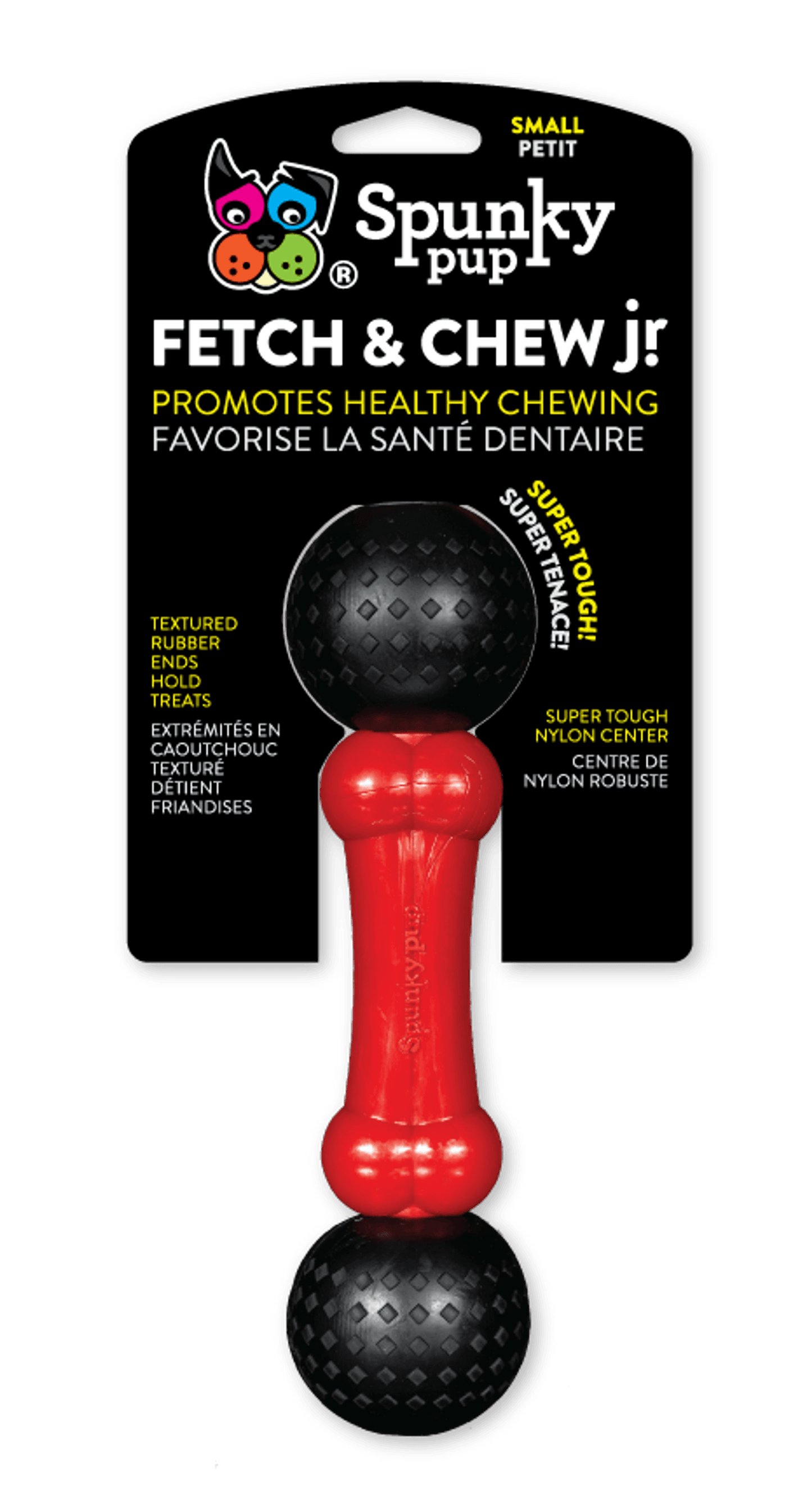Spunky Pup Tough Chew & Fetch Bone for Large Dogs-2