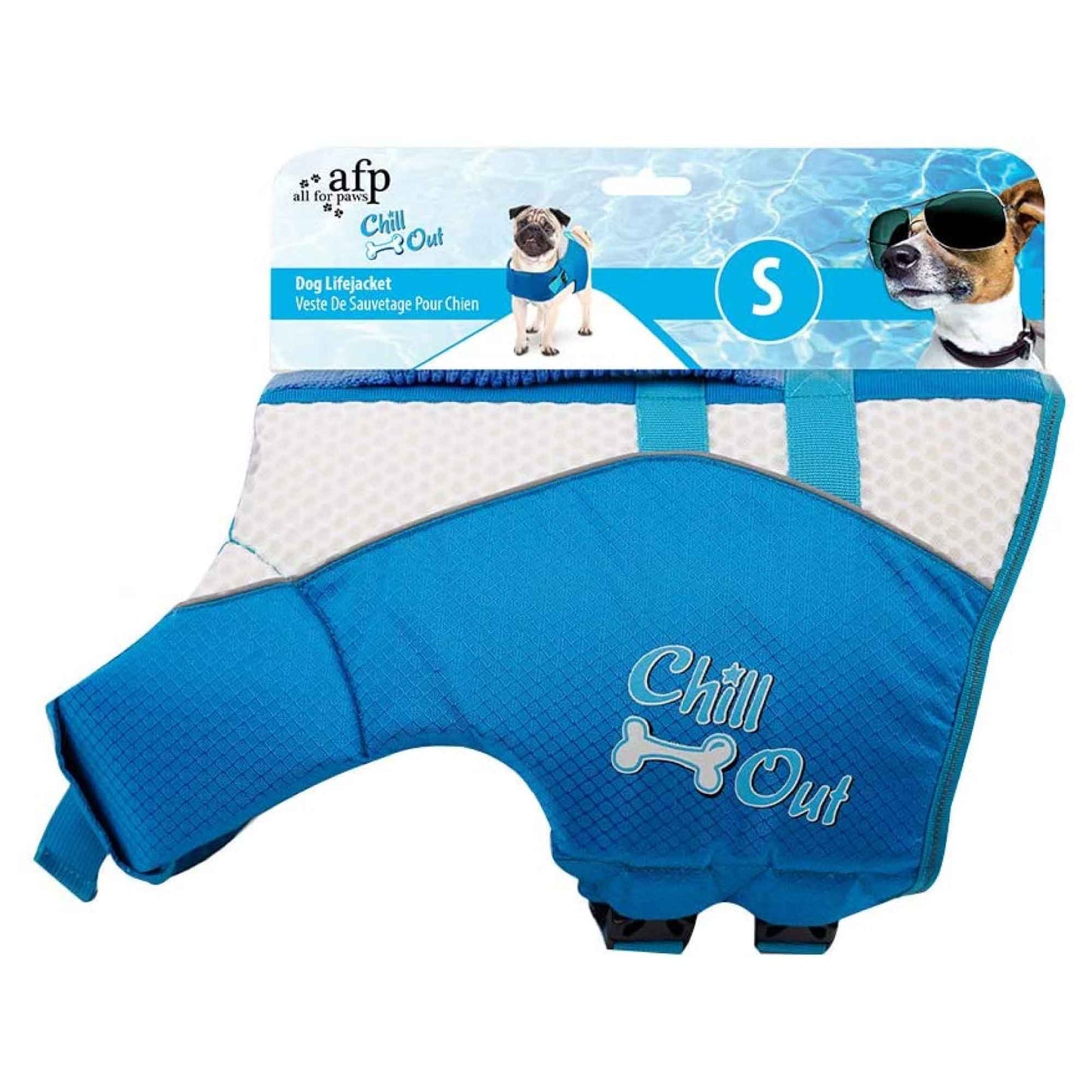 Dog Life Jacket - Puppy Swim Float Adjustable Safety Vest - All For Paws-5