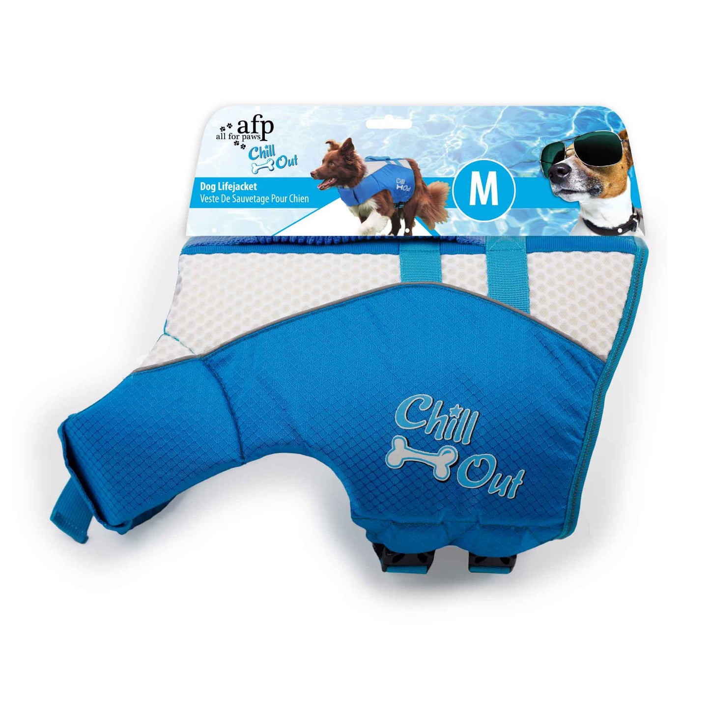 Dog Life Jacket - Puppy Swim Float Adjustable Safety Vest - All For Paws-6