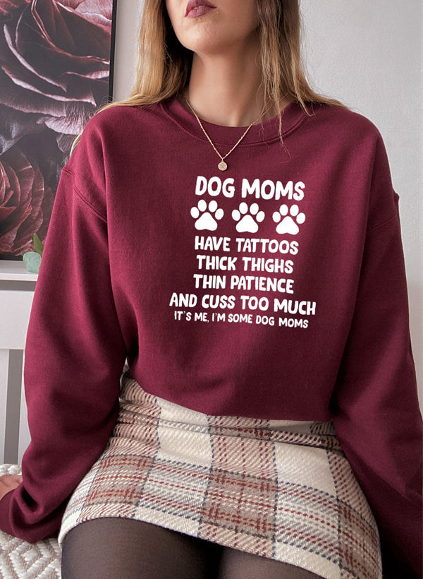 Dog Moms Sweat Shirt-3