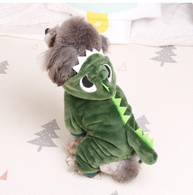 Transforming Dinosaur Pet Sweater: Stay Warm And Stylish!-2