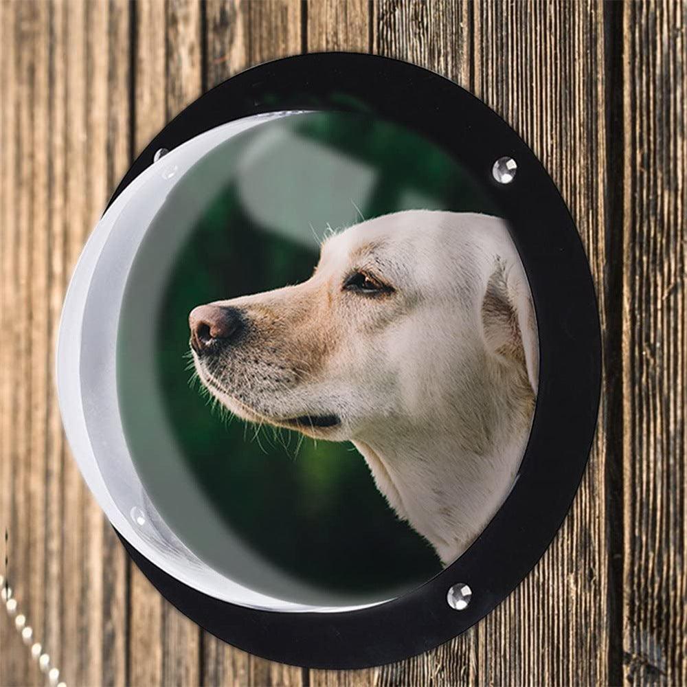 Semi-Circular Acrylic Pet Fence Window: The Perfect Peek For Your Furry Friend-0