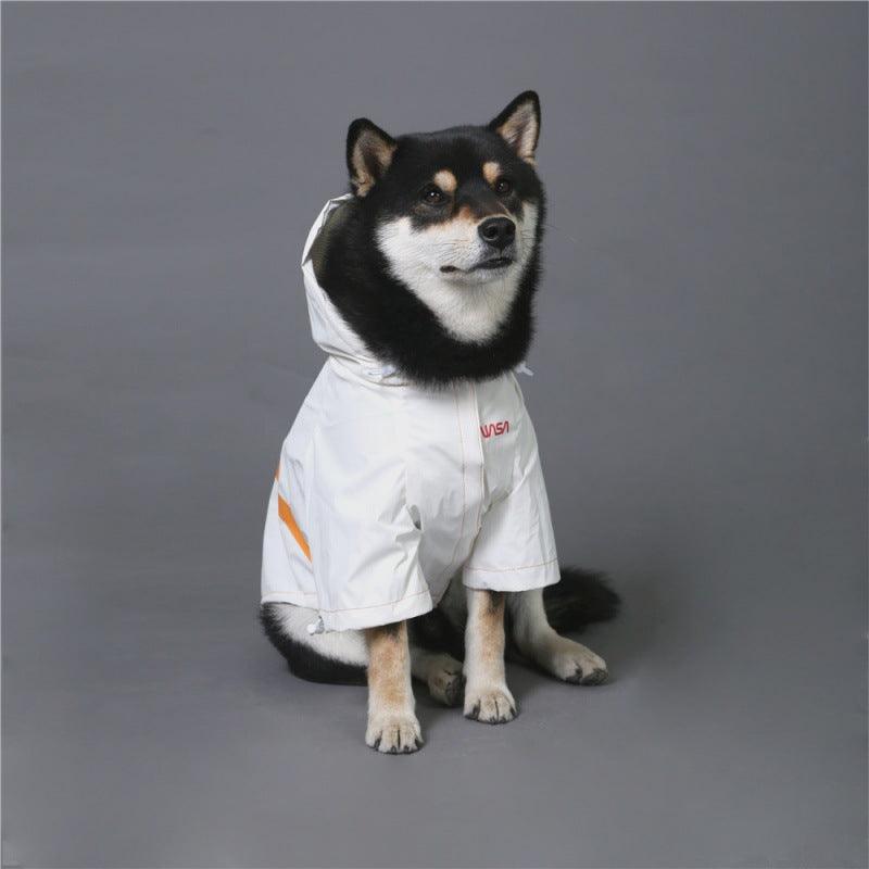 Tidestorm Reflective Space Suit Pet Raincoat-0