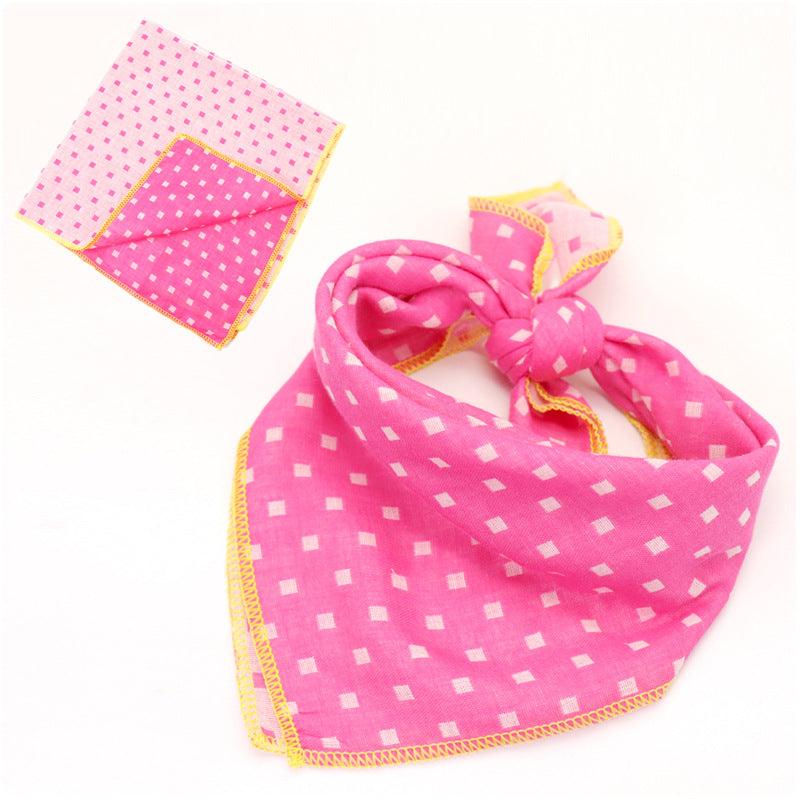 Fashionable Double Sided Cotton Pet Scarf-1