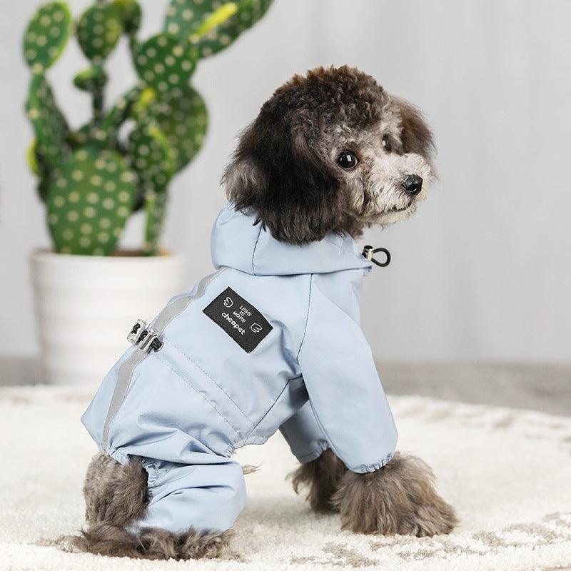 All-Weather Reflective Pet Raincoat-2