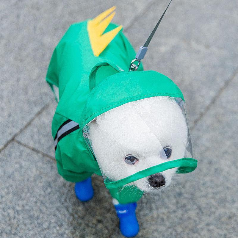 Autumn Pet Rainy Clothes - Small Dog Puppies Raincoat-5