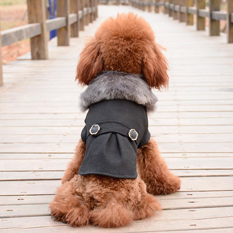 Bipedal Woolen Dog Coat - Cozy And Stylish Winter Wear For Your Pup-2