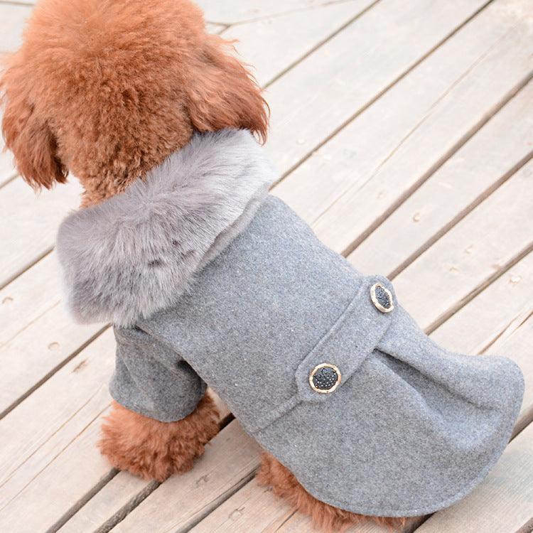 Bipedal Woolen Dog Coat - Cozy And Stylish Winter Wear For Your Pup-1