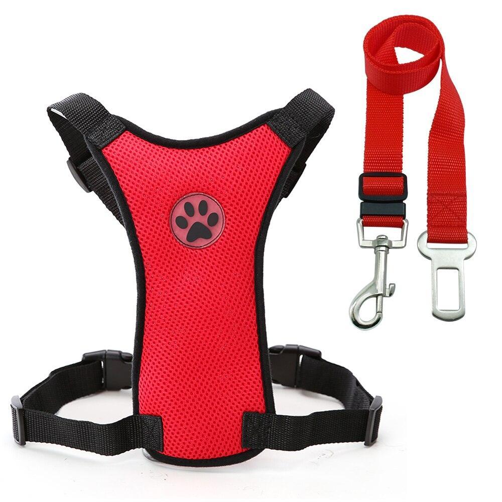 Breathable Mesh Pet Car Safety Chest Harness-4