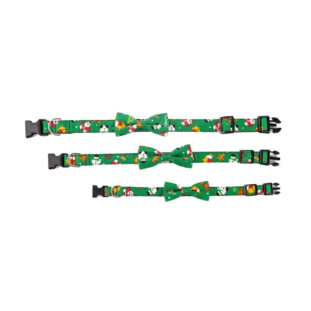 Festive Printed Christmas Dog Collar - Stylish Pet Accessory For The Holiday Season-3
