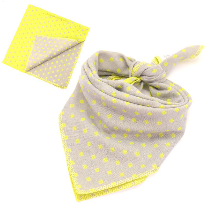 Fashionable Double Sided Cotton Pet Scarf-12