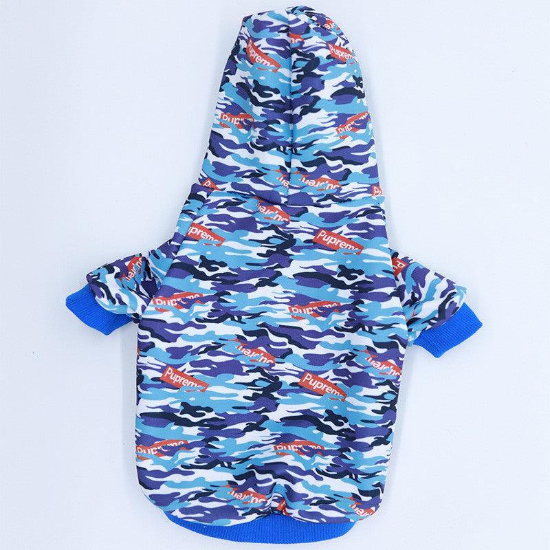 Camouflage Print Pet Hoodie: Stylish Two-Legged Pet Outfit-4