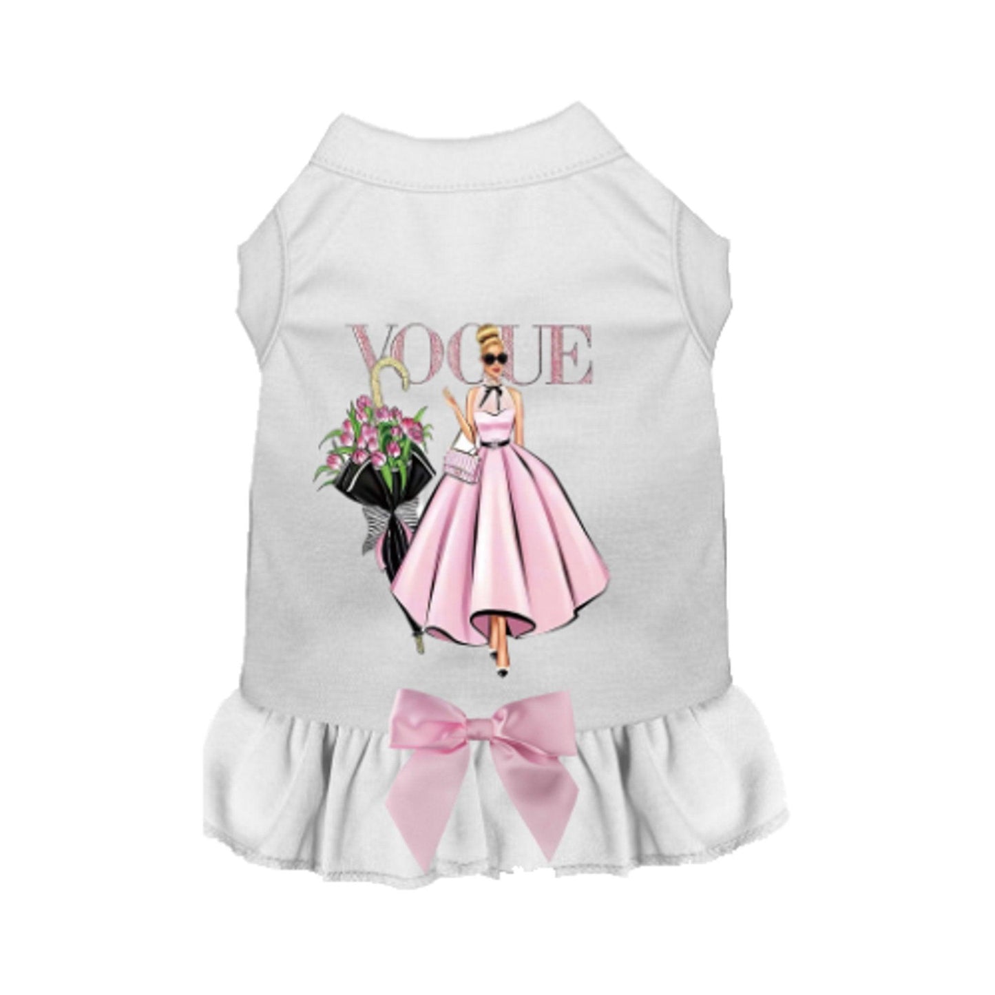 Chic Spring Ruffle Dress for Dogs-1