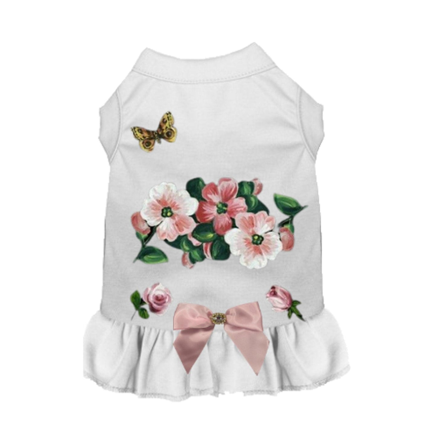 Chic Springtime Ruffle Dress for Dogs-4