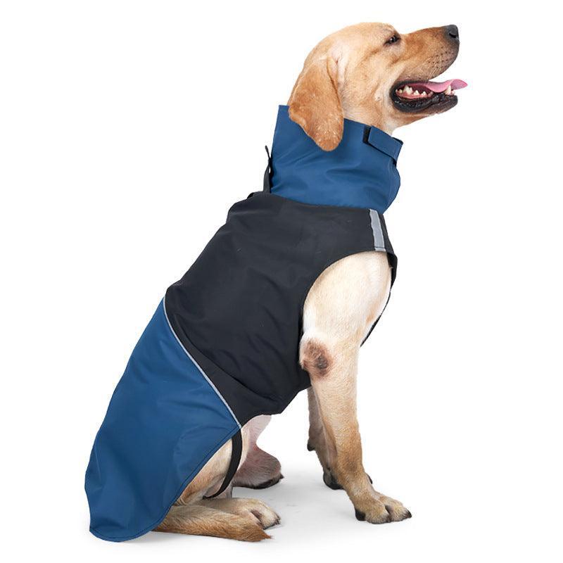 Colorblock Reflective Dog Raincoat - Waterproof Pet Jacket-3