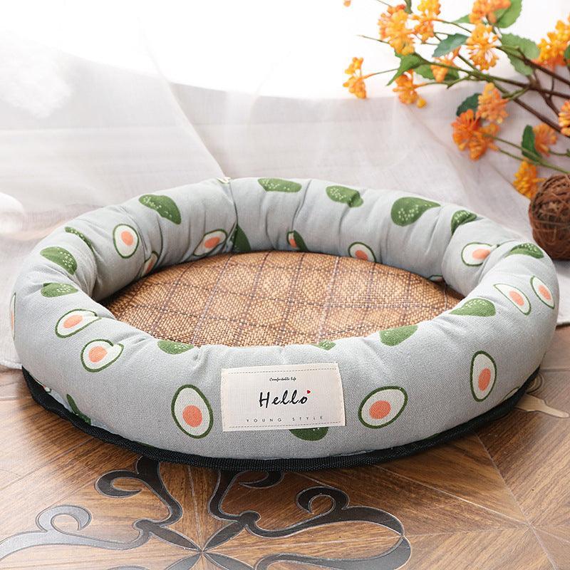 Cool Round Pet Nest: The Ultimate Summer Retreat For Cats And Dogs-2