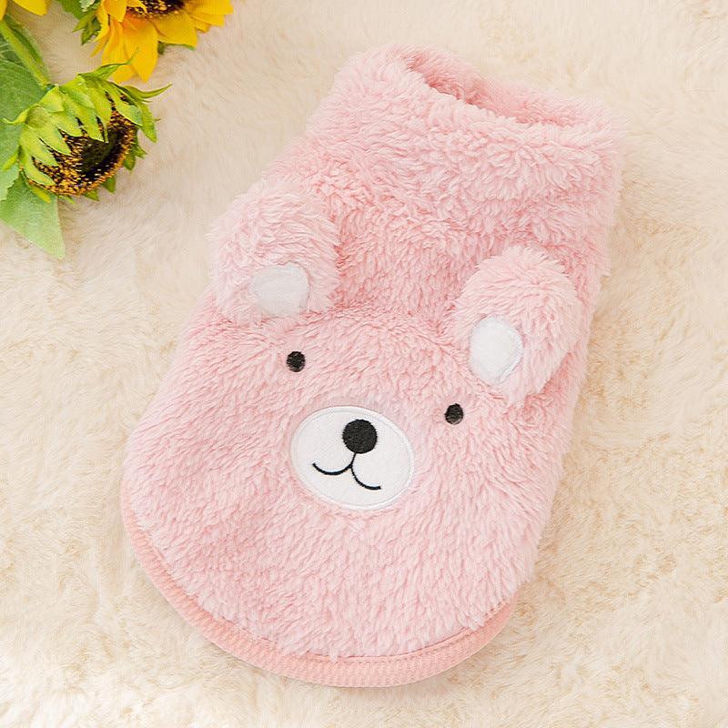 Cozy Bear Fleece Patch Two-Legged Pet Apparel-1