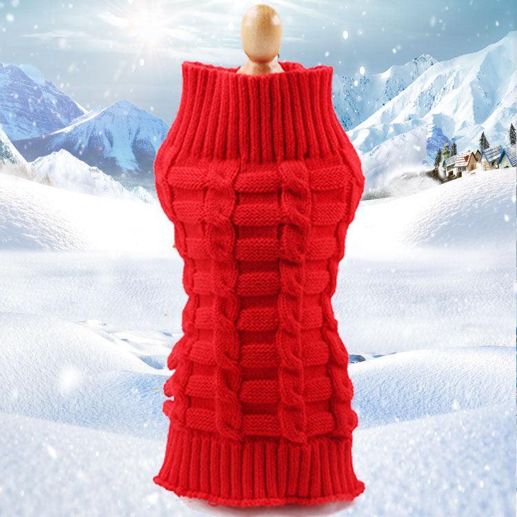 Cozy Cashmere Knit Pet Sweater - Stylish Dog Clothes For Your Furry Friend-3