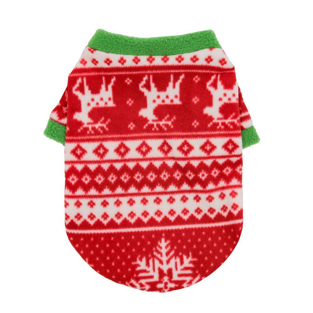 Cozy Christmas Canine Fleece Sweater-1