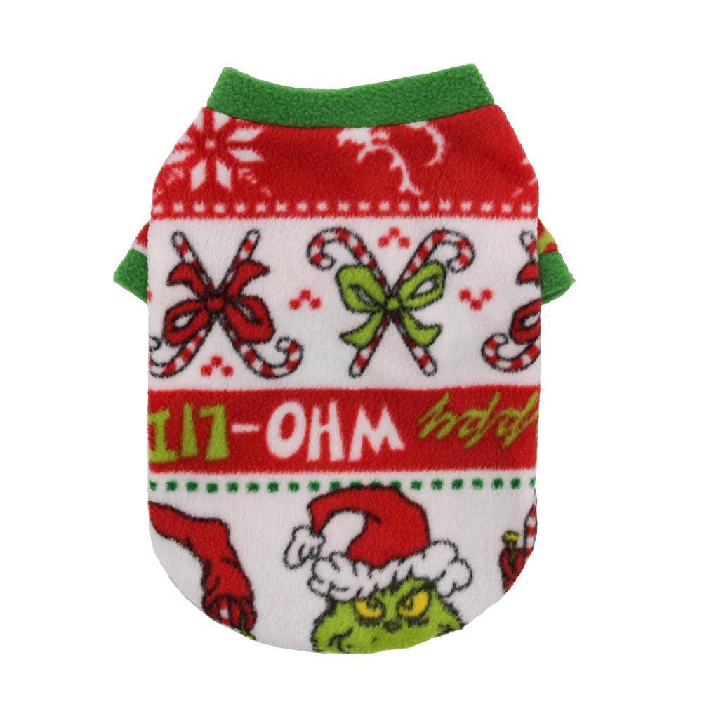 Cozy Christmas Canine Fleece Sweater-2