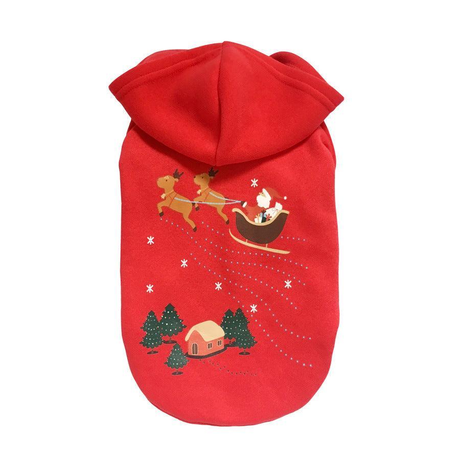 Cozy Cotton Dog Christmas Sweater - Festive Attire For Your Furry Friend-3