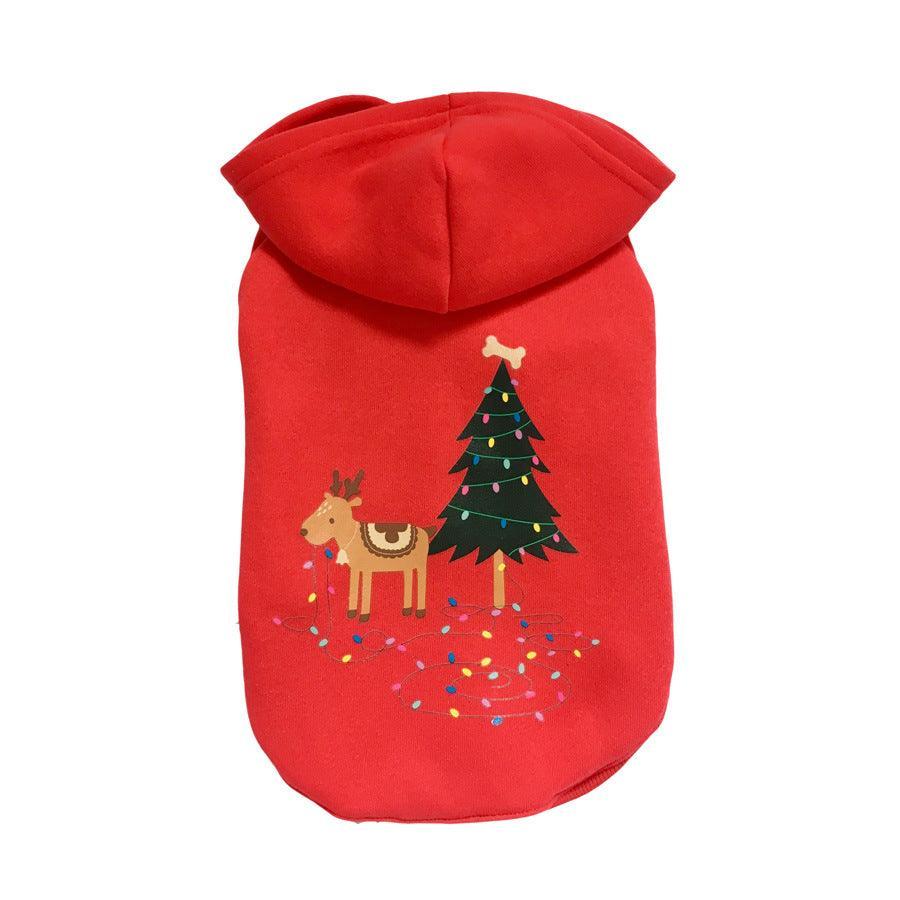 Cozy Cotton Dog Christmas Sweater - Festive Attire For Your Furry Friend-2