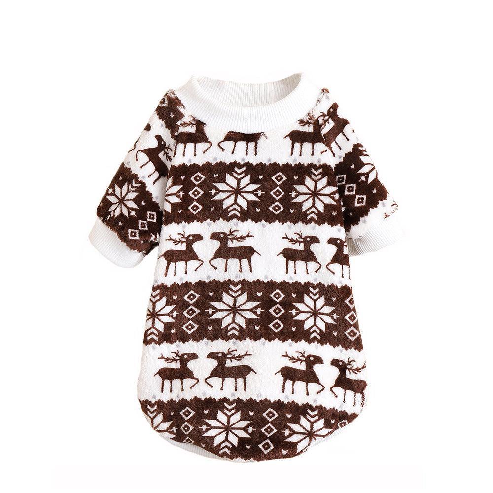 Cozy Festive Pet Sweater: Plush And Stylish Christmas T-Shirt-3
