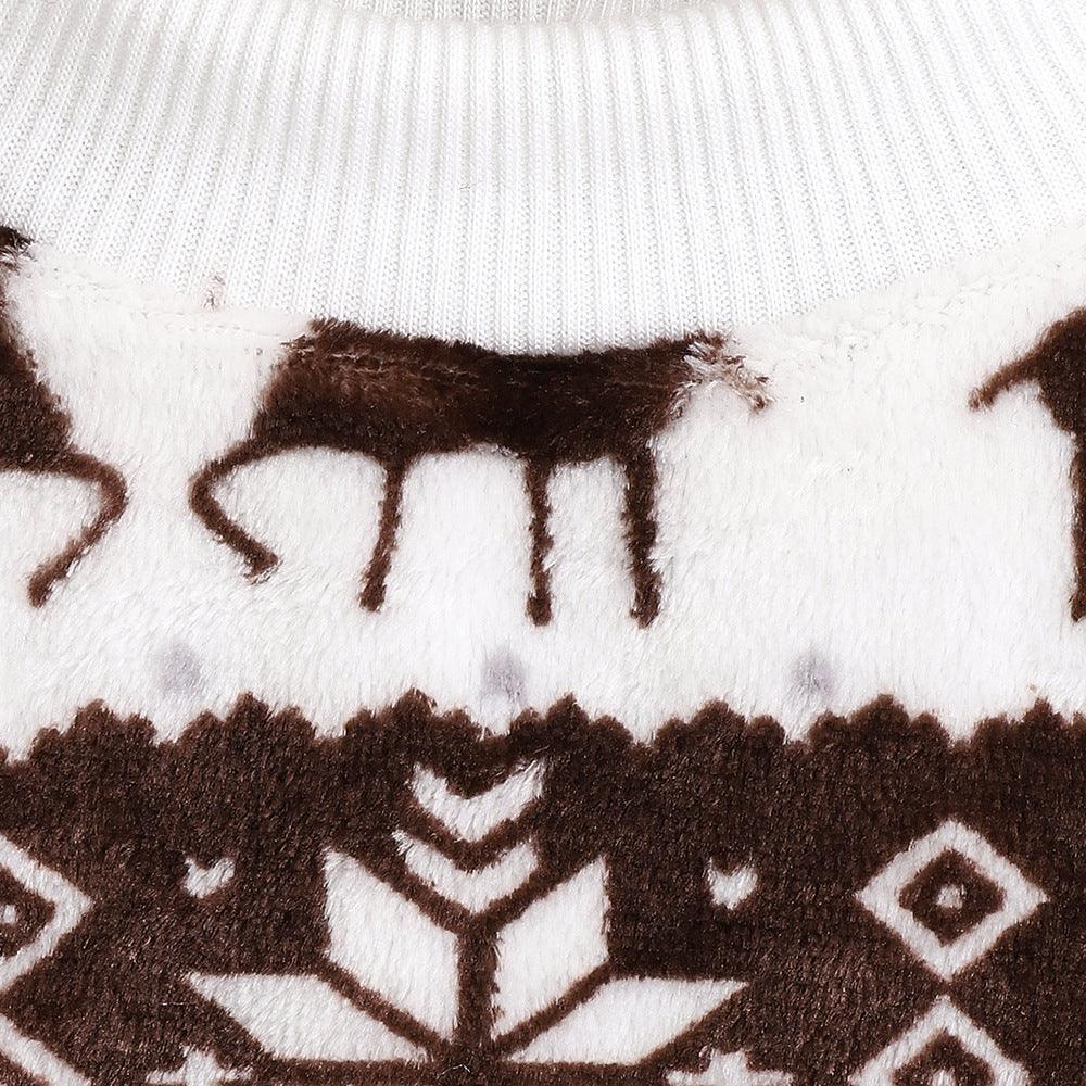 Cozy Festive Pet Sweater: Plush And Stylish Christmas T-Shirt-1