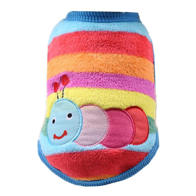 Cozy Flannel Teacup Small Milk Dog Cat Vest - Stylish And Warm Pet Apparel-2