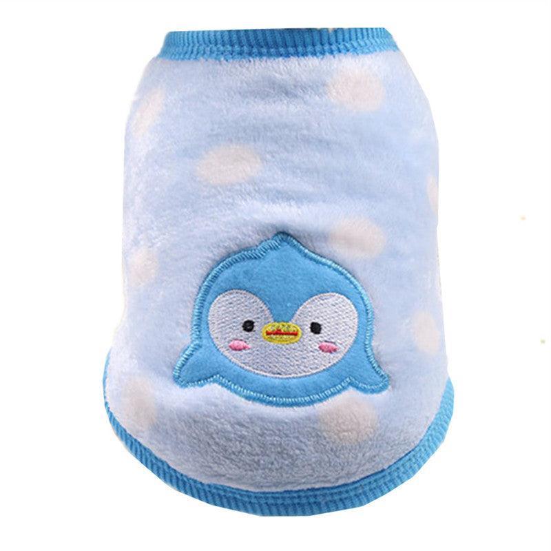 Cozy Flannel Teacup Small Milk Dog Cat Vest - Stylish And Warm Pet Apparel-4