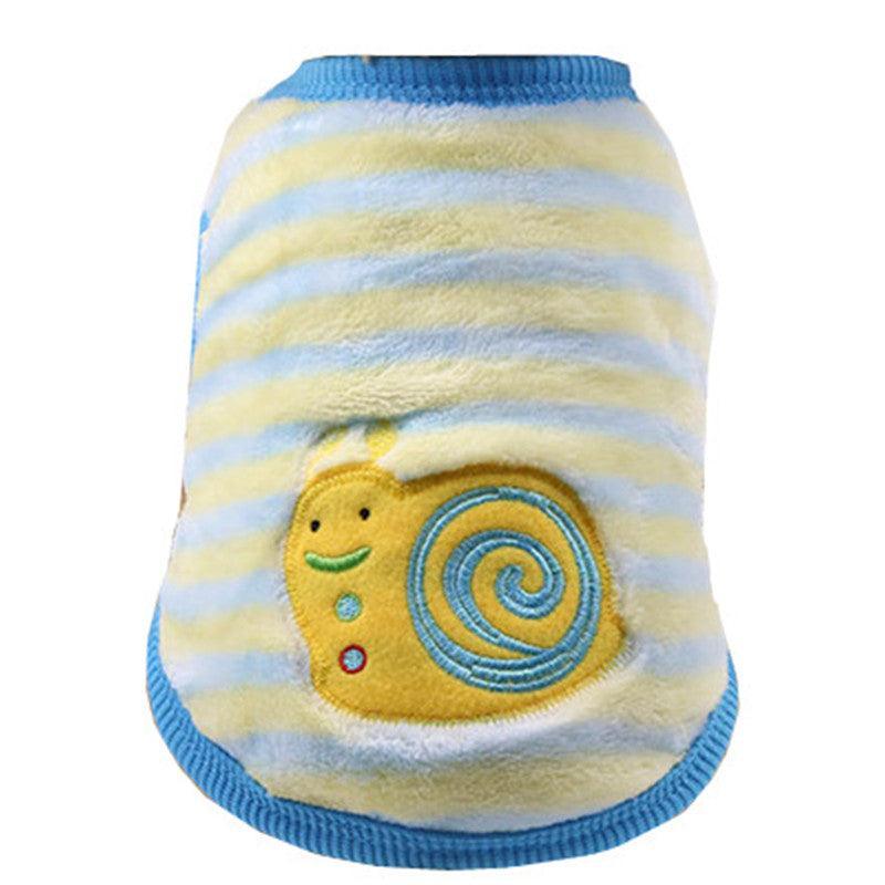 Cozy Flannel Teacup Small Milk Dog Cat Vest - Stylish And Warm Pet Apparel-7