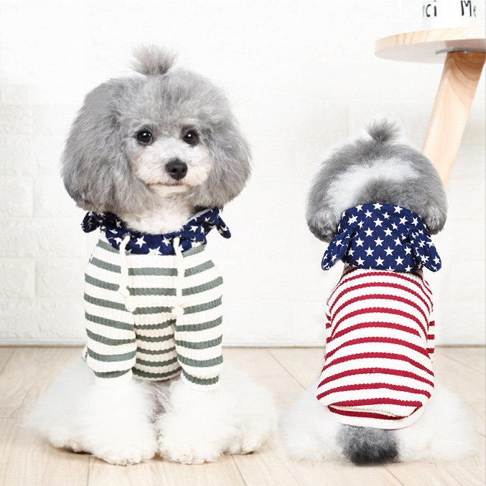 Cozy Knit Two-Legged Cat Costume For Small Dogs-0