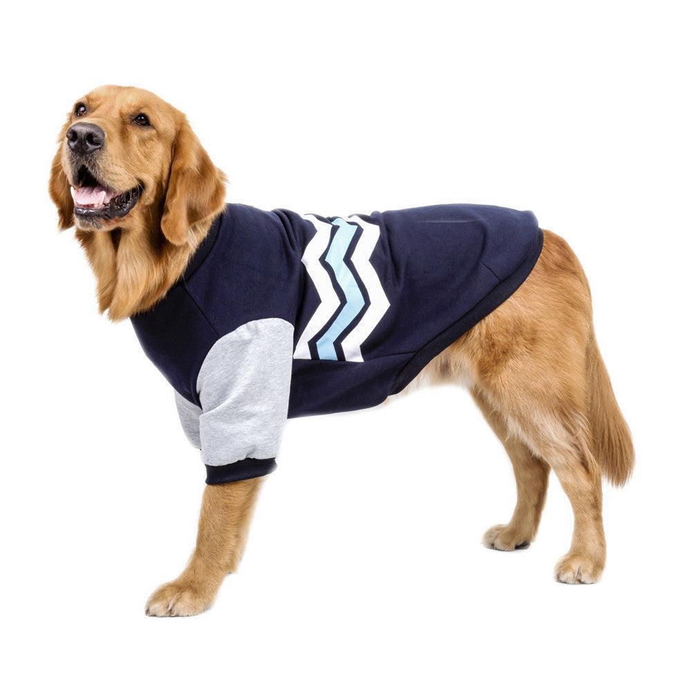 Cozy Striped Hooded Dog Sweater-4