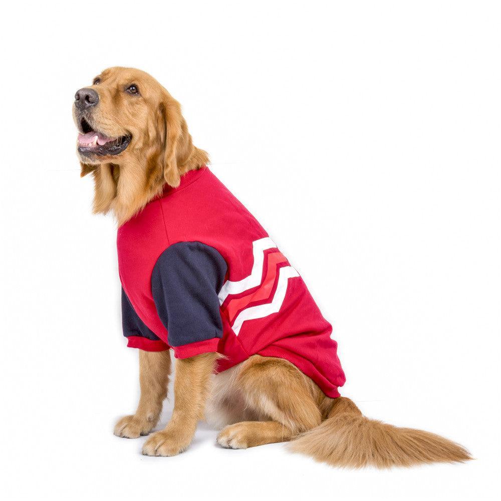 Cozy Striped Hooded Dog Sweater-5