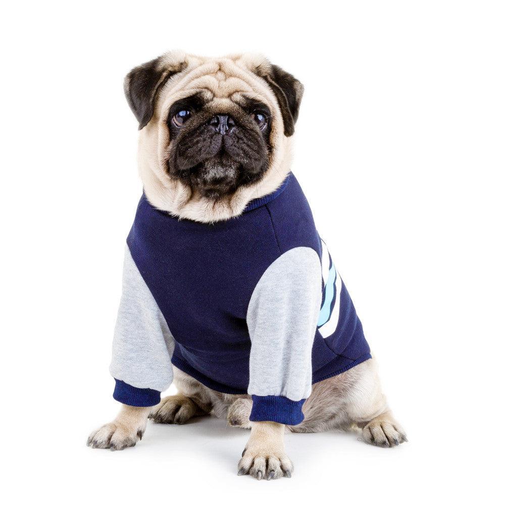 Cozy Striped Hooded Dog Sweater-3