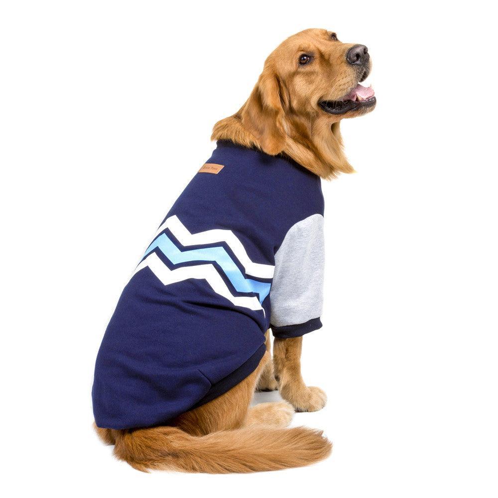 Cozy Striped Hooded Dog Sweater-2