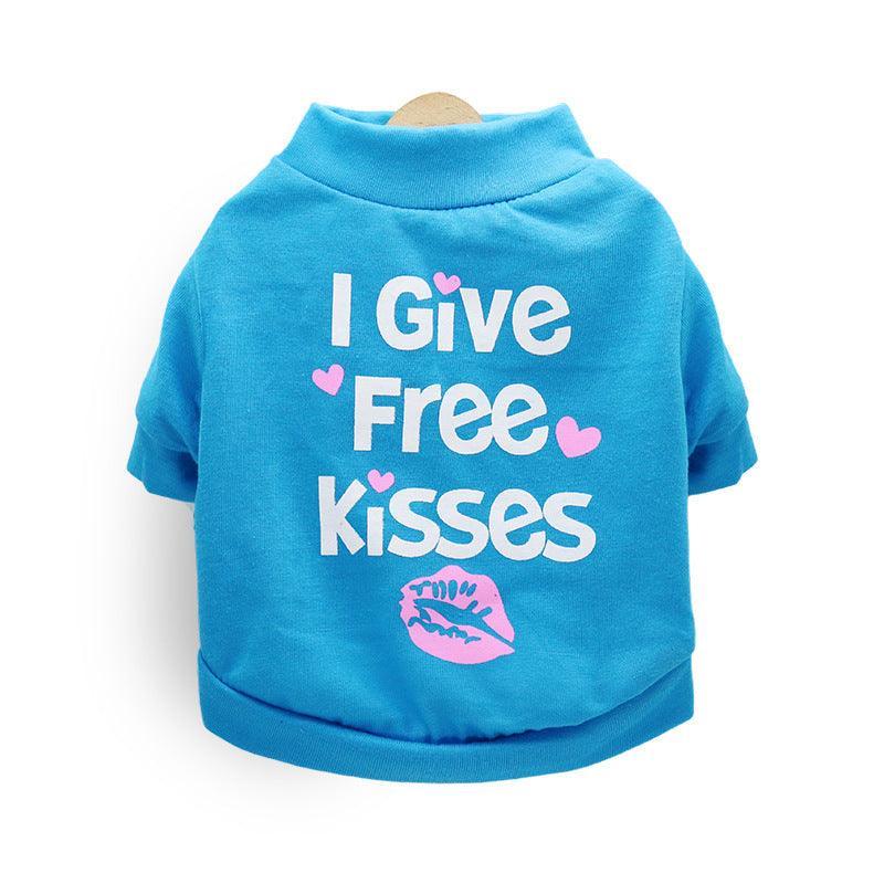 Cute Canine Couture: Printed Cotton Jersey Small Dog Pet T-Shirt-3