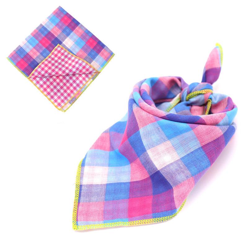 Fashionable Double Sided Cotton Pet Scarf-20