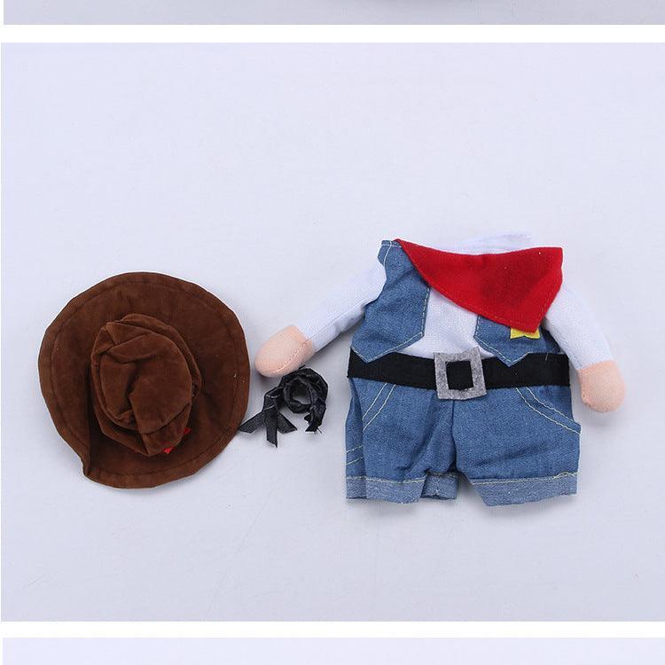 Denim Cowboy Pet Costume-4