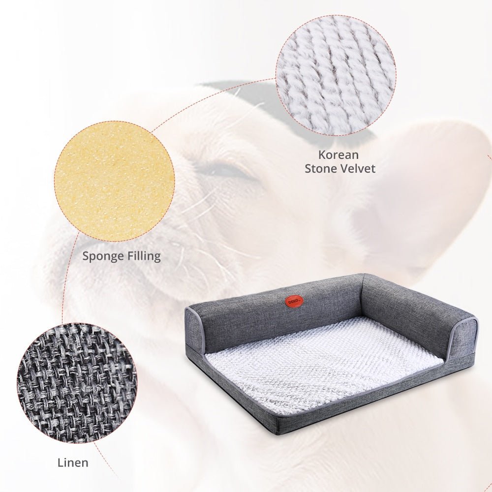 Dog Sofa Bed Soft Waterproof Warm Cushion Cat House Bed Puppy Sleeping Hondenmand Cushion Mat Pet Supplies-2