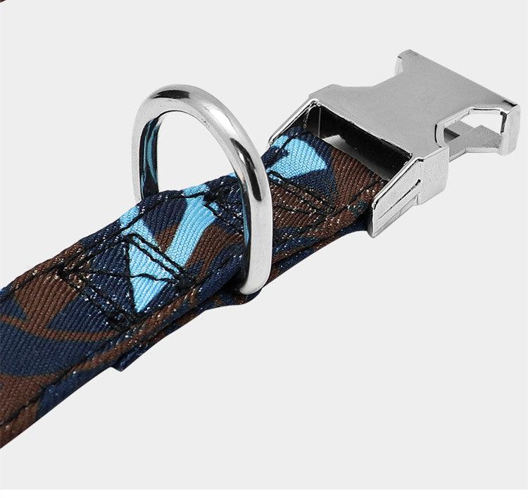 Reflective Wave Point Dog Collar: High Visibility, Adjustable, And Stylish-2