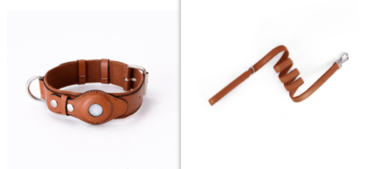 Pet Collar Tracker Cover - Stylish Leather Protection For Airtag-14