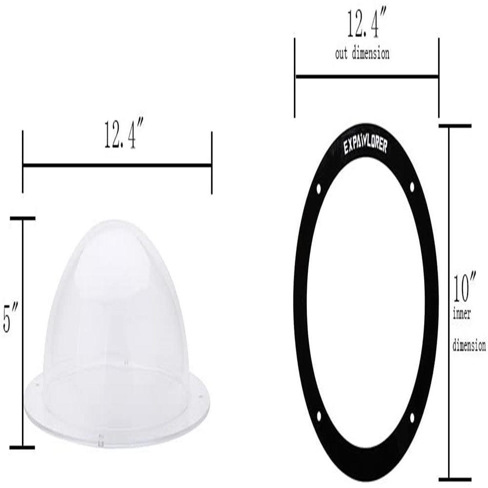 Semi-Circular Acrylic Pet Fence Window: The Perfect Peek For Your Furry Friend-1