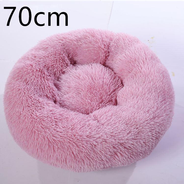 Cozy Haven: Luxurious Round Pet Bed For Winter Comfort-48